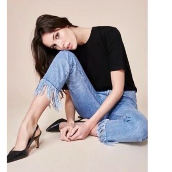 New 3x1 Fringe Stella Cropped Jeans - Picture 10 of 15